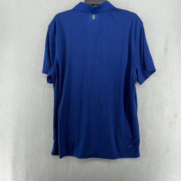 Izod Golf Polo Shirt Men's Sz XL Royal Blue 3 Button Collared Logo Short Sleeve - Picture 2 of 12